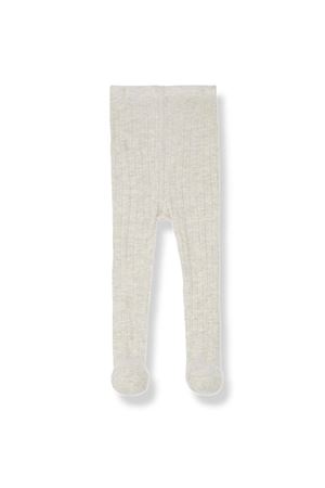 Sira tights in beige cotton blend 1+IN THE FAMILY KIDS | SIRAOATMEAL